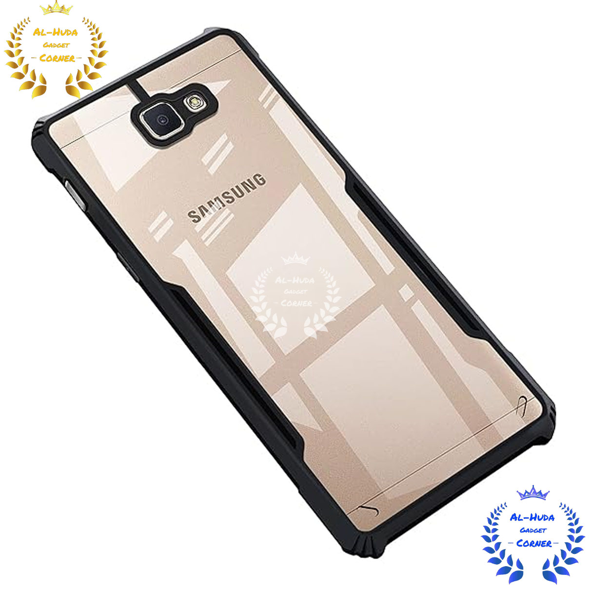Picture of Shockproof & Transparent Crystal Clear Back Cover Case / Matte Protective Lens Flexible Back Cover for Samsung Galaxy J7 Prime / Samsung Galaxy G6100 / Samsung Galaxy ON7 2016 | Slim Silicone Cover with Soft Lining Shockproof Full Body Bumper Case