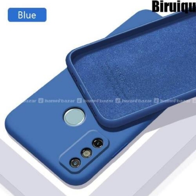 Picture of For Tecno Spark 6 Go Liquid Silicone Soft Gel Rubber Shockproof Cover - Camera - Phone Back Cover