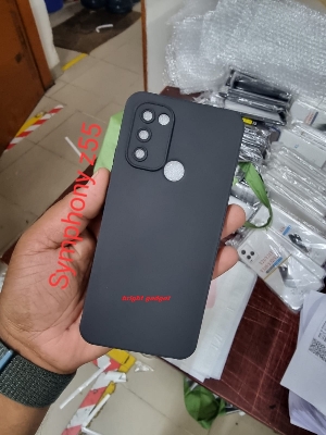 Picture of For Symphony Z55 Plating Soft Casing Silicone Square Frame Phone Case For Symphony Z55 Shiny Bling Back Cover