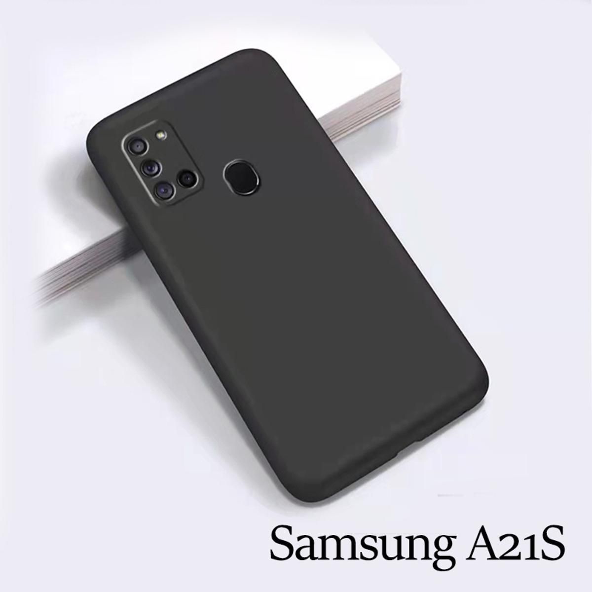 Picture of For Samsung Galaxy A21s Luxury Soft Premium Silicone Shockproof Camera Bumper Protective  Silicon Back Cover