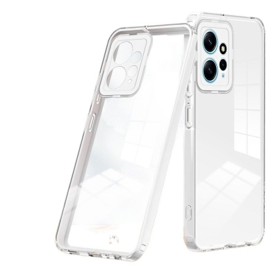 Picture of For Xiaomi Redmi Note 12 4G Luxury Silicone Cover Circular Frame Clear Cap Phone Case