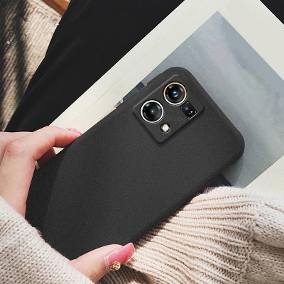 Picture of For OPPO F21 Pro Case Matte Simple Solid Color Soft Silicone TPU Case Cover