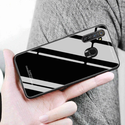 Picture of Realme 5i / Realme 5 / Realme 6i “HONG KONG Design” Tempered Glass Protector Casing Glass Back Phone Cover - Tempered Glass