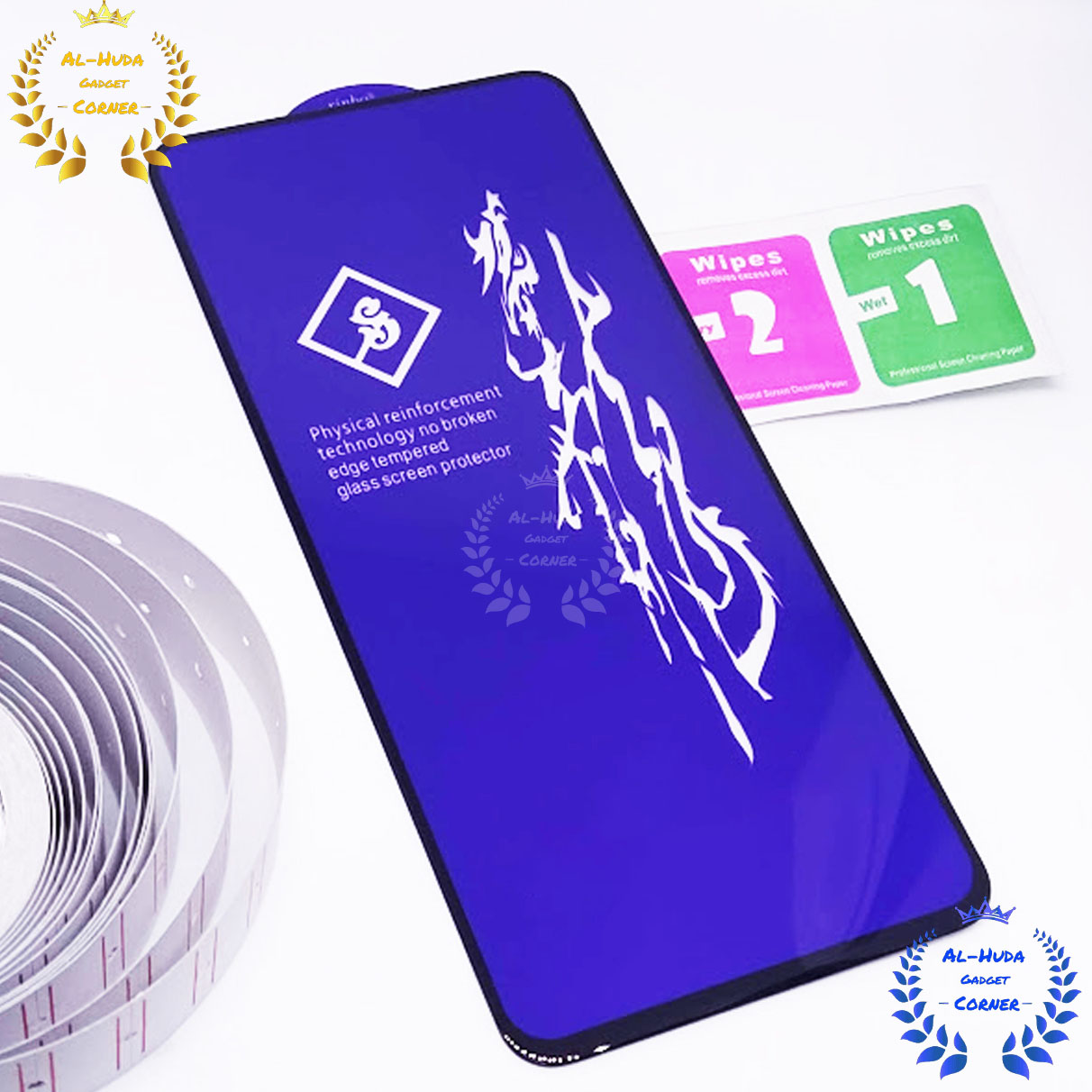 Picture of Super X / Rainbow / Privacy Tempered Glass Screen Protector Specially Designed For Oppo A92S / Oppo A96 4G / Oppo K10 CHINA / Oppo K10X / Realme 6 Pro / Realme 7i / Realme 8i / Realme 9i Edge To Edge Coverage With Easy Installation Kit