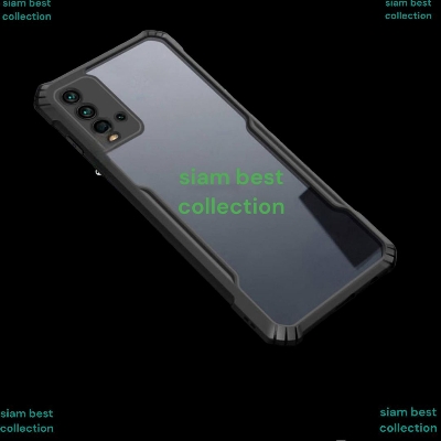 Picture of For Xiaomi Redmi 9 POWER / Redmi 9T Shockproof TPU Bumper Clear Acrylic Mobile Phone Case For Redmi 9 Power Back Cover - Phone