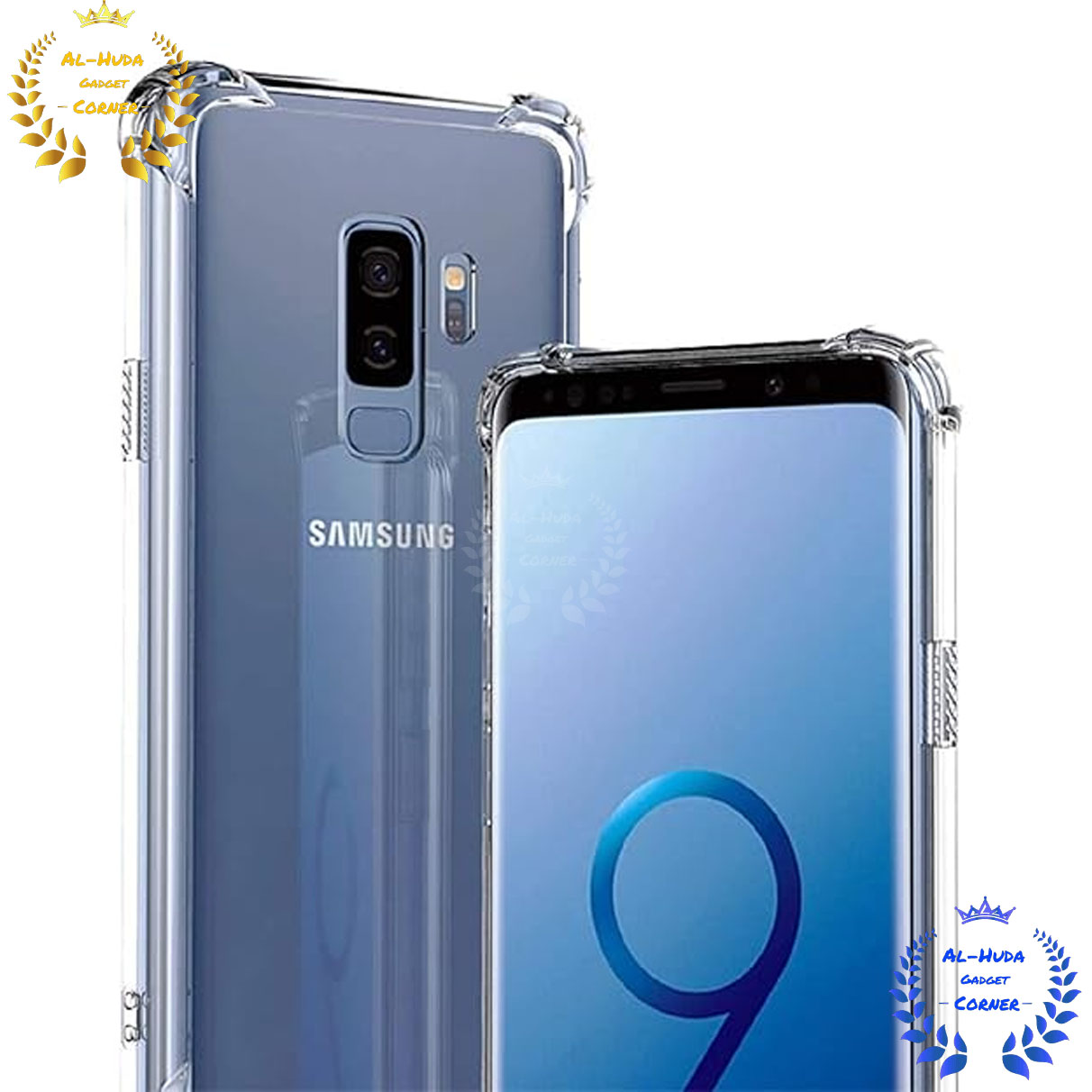 Picture of Shockproof & Transparent Crystal Clear Back Cover Case / Matte Protective Lens Flexible Back Cover for Samsung Galaxy S9 Plus / Samsung Galaxy S9+ | Slim Silicone Cover with Soft Lining Shockproof Full Body Bumper Case