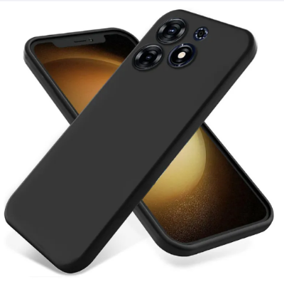 Picture of For Infinix Hot 40i New Generation Luxury Liquid Silicone Designed Soft Gel Rubber Back Case