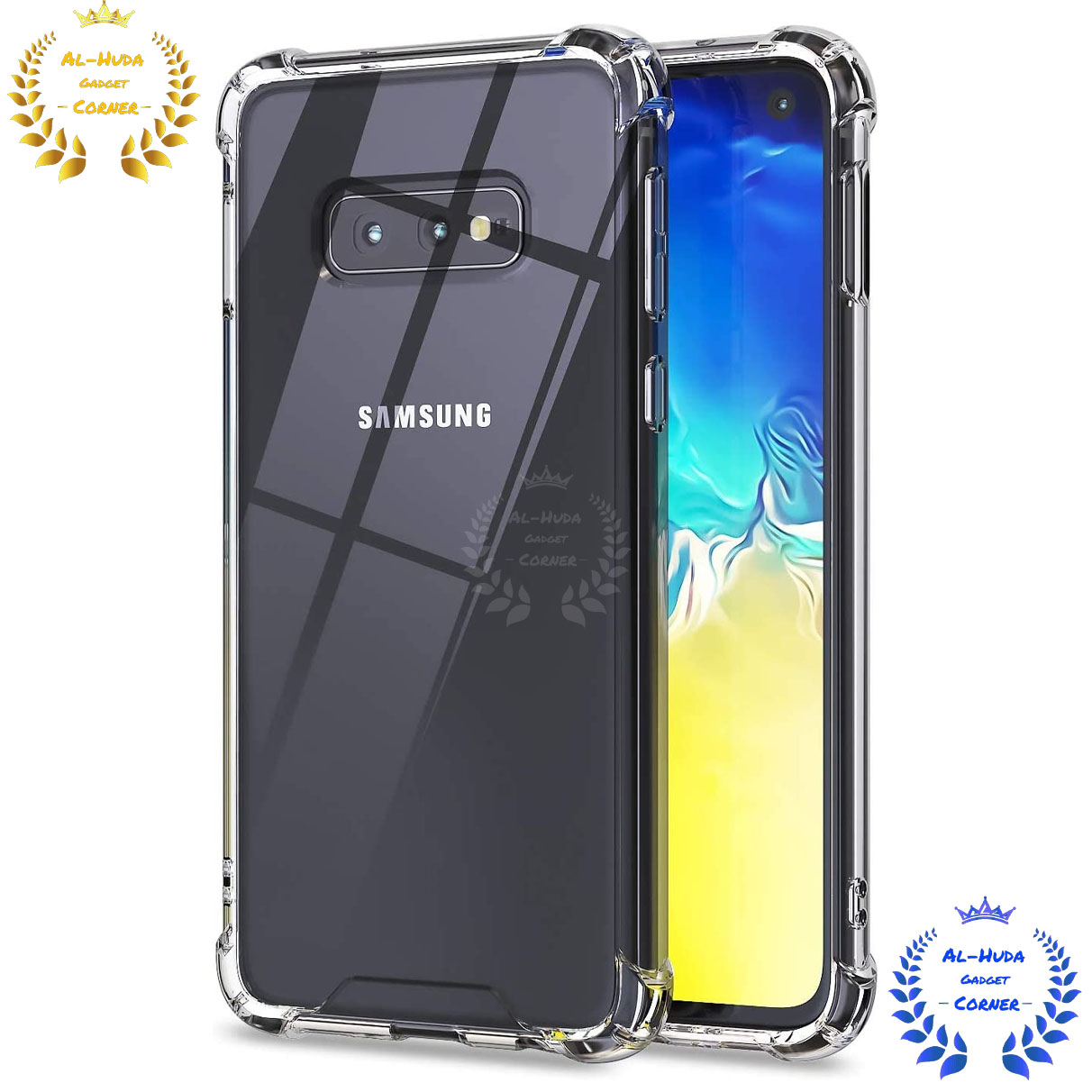 Picture of Shockproof & Transparent Crystal Clear Back Cover Case / Matte Protective Lens Flexible Back Cover for Samsung Galaxy S10E | Slim Silicone Cover with Soft Lining Shockproof Full Body Bumper Case