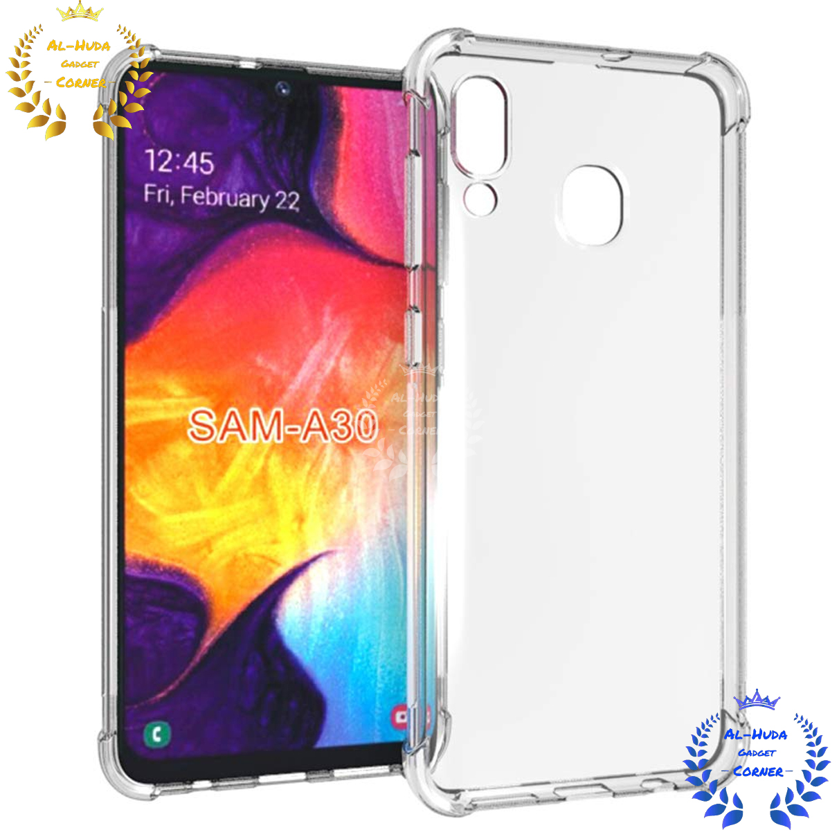 Picture of Shockproof & Transparent Crystal Clear Back Cover Case / Matte Protective Lens Flexible Back Cover for Samsung Galaxy A20 / Samsung Galaxy A30 / Samsung Galaxy M10s | Slim Silicone Cover with Soft Lining Shockproof Full Body Bumper Case