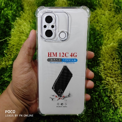 Picture of for redmi 12c / poco c55 soft clear transparent back cover