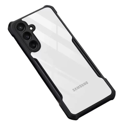 Picture of For Samsung Galaxy S24 FE Transparent Case Official Soft Tpu Back Case Shockproof Four-Corner Bump Silicone Cover Samsung Galaxy 24 FE Back Case Shell Mobile Phone Back Cover