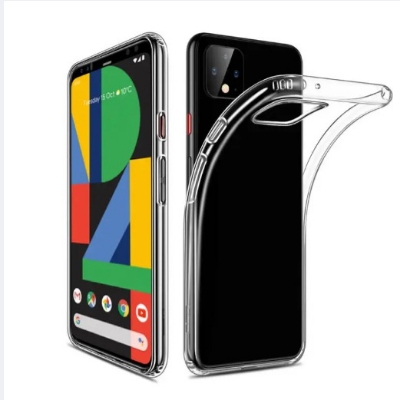 Picture of Google Pixel 4 Premium Silicone Case Crystal Clear Soft TPU Ultra-Thin Transparent Flexible Protective Mobile Phone Back Cover