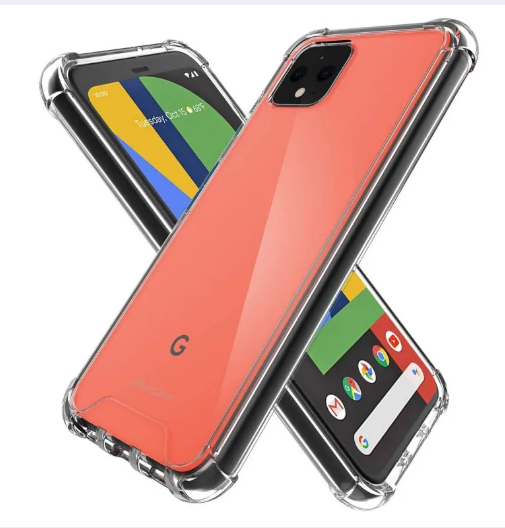 Picture of Google Pixel 4 Premium Silicone Case Crystal Clear Soft TPU Ultra-Thin Transparent Flexible Protective Mobile Phone Back Cover