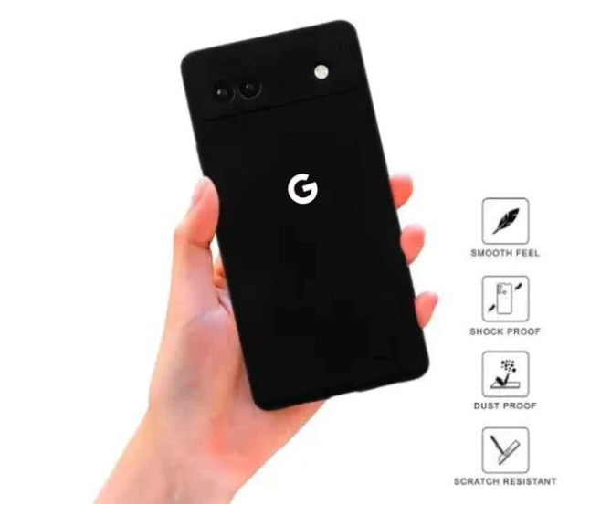 Picture of For Google Pixel 7A Luxury Silicon Protect Back Cover Soft Case - Camera