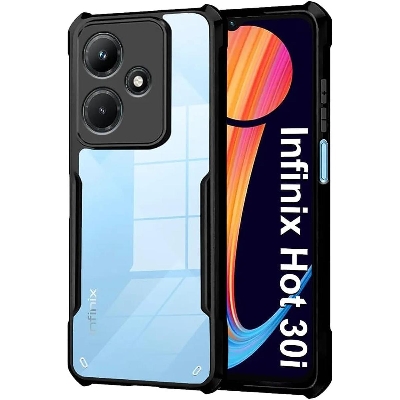 Picture of Xundd Cover For Infinix Hot 30i Shockproof TPU Bumper Clear Acrylic Mobile Phone Case For Infinix Hot 30i Back Cover