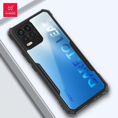 Picture of For Realme 8 / Realme 8 Pro shockproof Transparent PC TPU Bumper Military Grade Rugged case For Realme 8 / Realme 8 Pro - Back Cover