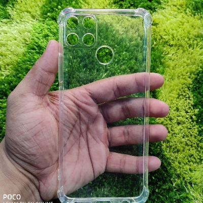 Picture of For Realme C25, C25s, C12, Narzo 20, Narzo 30A Clear Cover Soft -Scratches Crystal Case