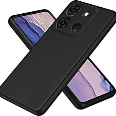 Picture of Infinix Smart 7 / X6515 Back Cover Líquido Silicone Luxury Carbon Fiber Soft Silicon With Camera Protection Back Case