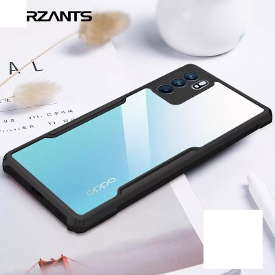 Picture of Oppo Reno 6 5G Hard Case Transparent Silica Gel Matte Shockproof Slim Thin Cover Phone Casing - Phone