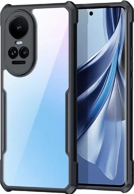 Picture of For OPPO Reno 10 5G, OPPO Reno 10 Pro 5G (Black,Transparent) Back Cover