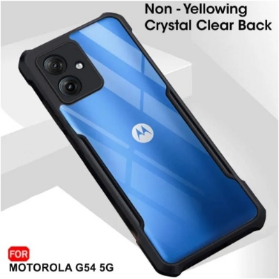 Picture of For Motorola Moto G54 Crystal Clear Protective Design Shockproof Camera Protection Phone Cases Transparent Back Coverss Screen And Camera Protective Phone Cases