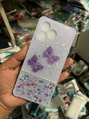 Picture of For Realme C53 /C51 /N53 Case Sparkling Star Moon Soft Silicone Transparent Butterfly Ladies Back Cover For Realme Narzo N53 Back Cover