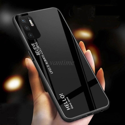 Picture of For Xiaomi poco m3 pro 5g case gradient phone back hard glass cover