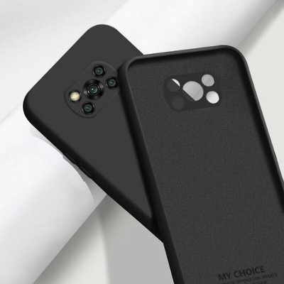 Picture of For Xiaomi Poco X3 NFC Liquid Silicone Cover Soft Phone Protective Bumper For Xiaomi Poco X3 NFC Back Cover/case