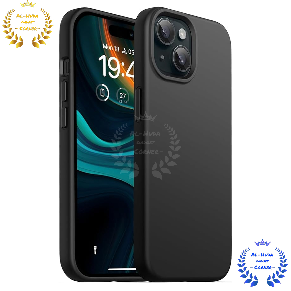 Picture of Shockproof & Transparent Crystal Clear Back Cover Case / Matte Protective Lens Flexible Back Cover for Apple iPhone 15 / iPhone 15 Plus | Slim Silicone Cover with Soft Lining Shockproof Full Body Bumper Case