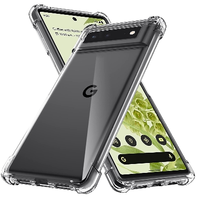 Picture of Google Pixel 6 Luxury Shockproof Silicone Clear Airbag TPU Transparent Protective Cover