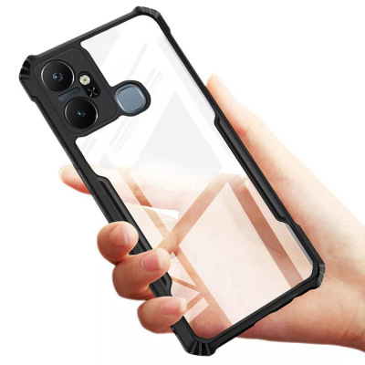 Picture of For Infinix Smart 6 Plus Shockproof TPU Bumper Hard Clear Acrylic Mobile Phone Case FoR Infinix Smart 6 Plus Back Cover