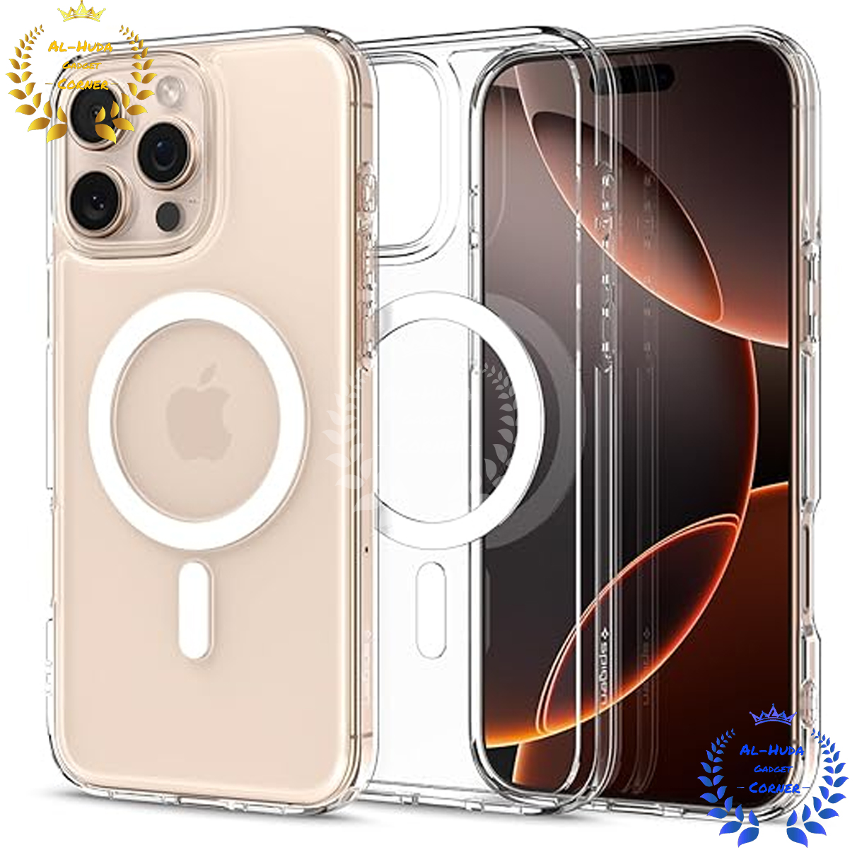Picture of Shockproof & Transparent Crystal Clear Back Cover Case / Matte Protective Lens Flexible Back Cover for Apple iPhone 16 Pro / iPhone 16 Pro Max | Slim Silicone Cover with Soft Lining Shockproof Full Body Bumper Case
