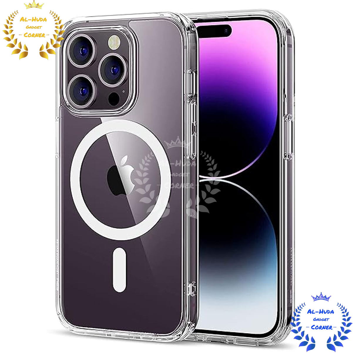 Picture of Shockproof & Transparent Crystal Clear Back Cover Case / Matte Protective Lens Flexible Back Cover for Apple iPhone 14 Pro / iPhone 14 Pro Max | Slim Silicone Cover with Soft Lining Shockproof Full Body Bumper Case