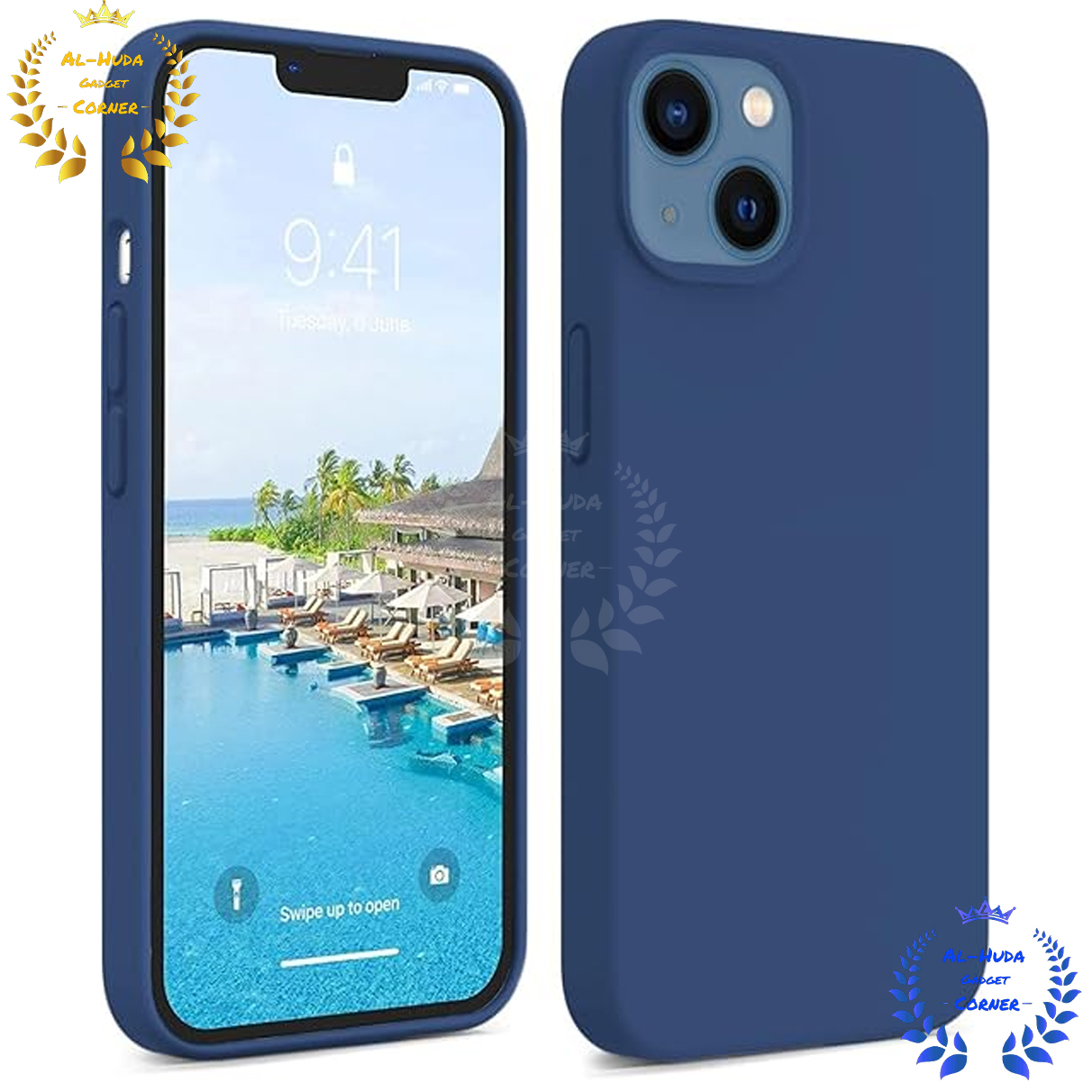 Picture of Shockproof & Transparent Crystal Clear Back Cover Case / Matte Protective Lens Flexible Back Cover for Apple iPhone 14 / iPhone 14 Plus | Slim Silicone Cover with Soft Lining Shockproof Full Body Bumper Case