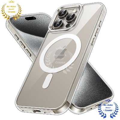 Picture of Shockproof & Transparent Crystal Clear Back Cover Case / Matte Protective Lens Flexible Back Cover for Apple iPhone 15 Pro / iPhone 15 Pro Max | Slim Silicone Cover with Soft Lining Shockproof Full Body Bumper Case