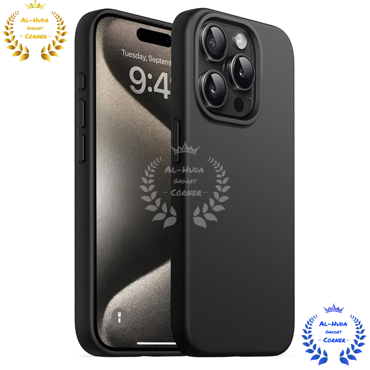 Picture of Shockproof & Transparent Crystal Clear Back Cover Case / Matte Protective Lens Flexible Back Cover for Apple iPhone 15 Pro / iPhone 15 Pro Max | Slim Silicone Cover with Soft Lining Shockproof Full Body Bumper Case