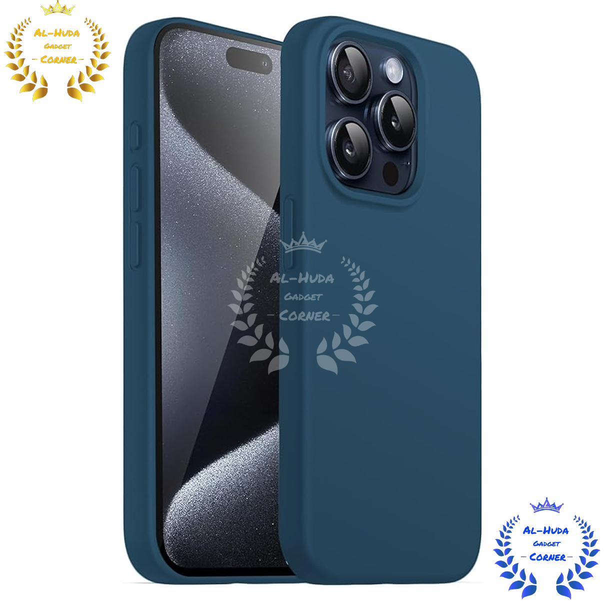 Picture of Shockproof & Transparent Crystal Clear Back Cover Case / Matte Protective Lens Flexible Back Cover for Apple iPhone 15 Pro / iPhone 15 Pro Max | Slim Silicone Cover with Soft Lining Shockproof Full Body Bumper Case