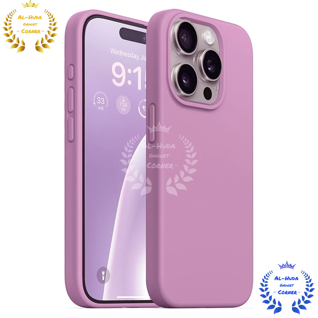 Picture of Shockproof & Transparent Crystal Clear Back Cover Case / Matte Protective Lens Flexible Back Cover for Apple iPhone 15 Pro / iPhone 15 Pro Max | Slim Silicone Cover with Soft Lining Shockproof Full Body Bumper Case