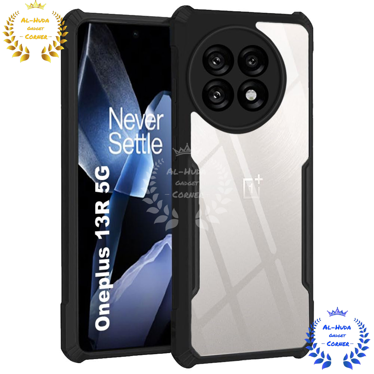 Picture of Transparent Back Clear Cover case + Xundd Protective Cover + Silicone Back Cover With Camera Protection Specially Designed For OnePlus Ace 5 / OnePlus Ace 5 Pro / OnePlus 13R / 1+ 13R Back Cover.