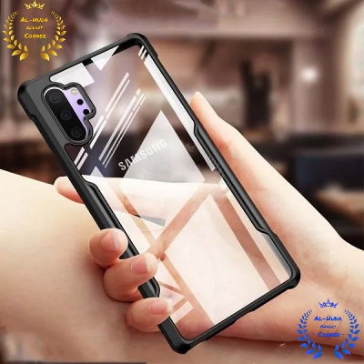 Picture of Shockproof & Transparent Crystal Clear Back Cover Case / Matte Protective Lens Flexible Back Cover for Samsung Galaxy Note 10 Plus / Samsung Galaxy Note 10 Pro | Slim Silicone Cover with Soft Lining Shockproof Full Body Bumper Case