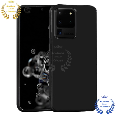 Picture of Shockproof & Transparent Crystal Clear Back Cover Case / Matte Protective Lens Flexible Back Cover for Samsung Galaxy S20 Ultra | Slim Silicone Cover with Soft Lining Shockproof Full Body Bumper Case