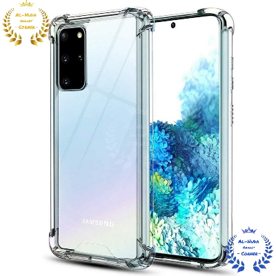 Picture of Shockproof & Transparent Crystal Clear Back Cover Case / Matte Protective Lens Flexible Back Cover for Samsung Galaxy S20 Ultra | Slim Silicone Cover with Soft Lining Shockproof Full Body Bumper Case