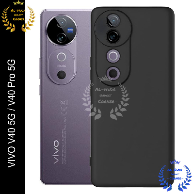 Picture of Shockproof & Transparent Crystal Clear Back Cover Case / Matte Protective Lens Flexible Back Cover for vivo V40 5G / vivo V40 Pro 5G | Slim Silicone Cover with Soft Lining Shockproof Full Body Bumper Case