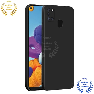 Picture of Shockproof & Transparent Crystal Clear Back Cover Case / Matte Protective Lens Flexible Back Cover for Samsung Galaxy A21s | Slim Silicone Cover with Soft Lining Shockproof Full Body Bumper Case