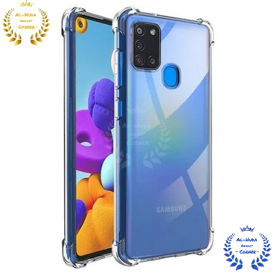 Picture of Shockproof & Transparent Crystal Clear Back Cover Case / Matte Protective Lens Flexible Back Cover for Samsung Galaxy A21s | Slim Silicone Cover with Soft Lining Shockproof Full Body Bumper Case
