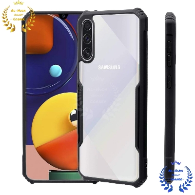 Picture of Shockproof & Transparent Crystal Clear Back Cover Case / Matte Protective Lens Flexible Back Cover for Samsung Galaxy A50 / Samsung Galaxy A30S / Samsung Galaxy A50S | Slim Silicone Cover with Soft Lining Shockproof Full Body Bumper Case