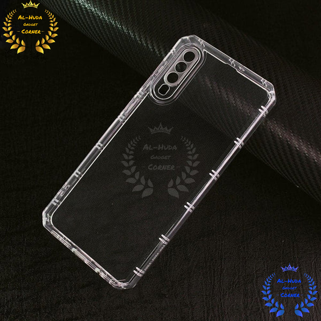 Picture of Shockproof & Transparent Crystal Clear Back Cover Case / Matte Protective Lens Flexible Back Cover for Samsung Galaxy A50 / Samsung Galaxy A30S / Samsung Galaxy A50S | Slim Silicone Cover with Soft Lining Shockproof Full Body Bumper Case