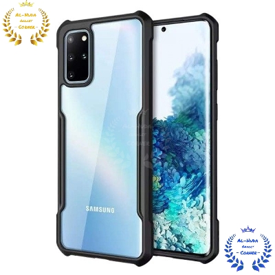 Picture of Shockproof & Transparent Crystal Clear Back Cover Case / Matte Protective Lens Flexible Back Cover for Samsung Galaxy S20 Plus | Slim Silicone Cover with Soft Lining Shockproof Full Body Bumper Case