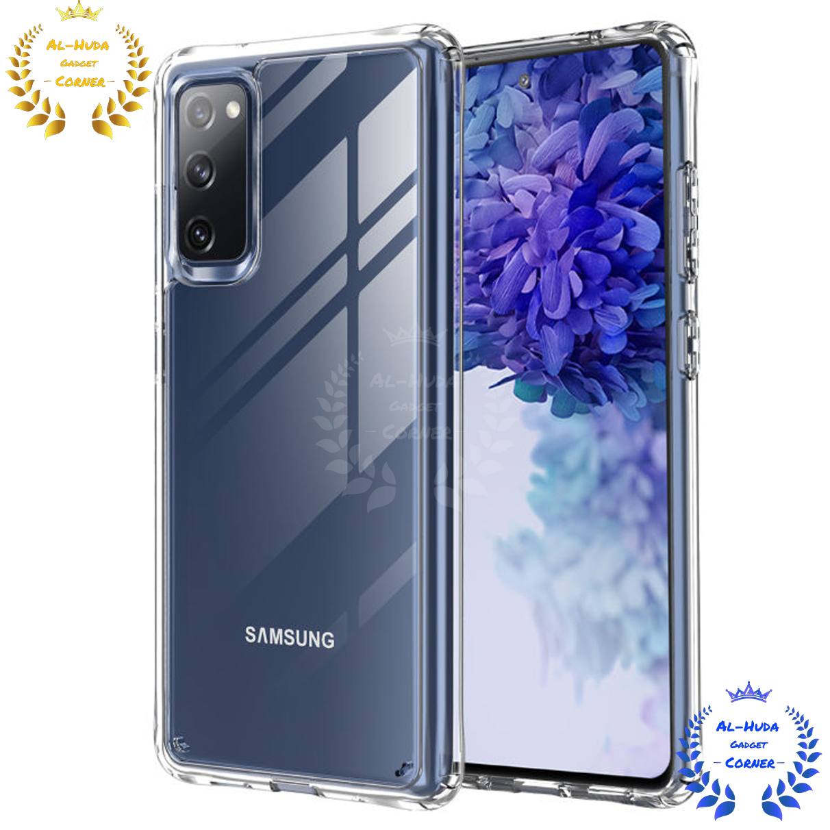 Picture of Shockproof & Transparent Crystal Clear Back Cover Case / Matte Protective Lens Flexible Back Cover for Samsung Galaxy S20 Plus | Slim Silicone Cover with Soft Lining Shockproof Full Body Bumper Case