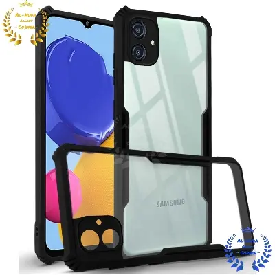 Picture of Shockproof & Transparent Crystal Clear Back Cover Case / Matte Protective Lens Flexible Back Cover for Samsung Galaxy A04 4G / Samsung Galaxy M13 5G | Slim Silicone Cover with Soft Lining Shockproof Full Body Bumper Case